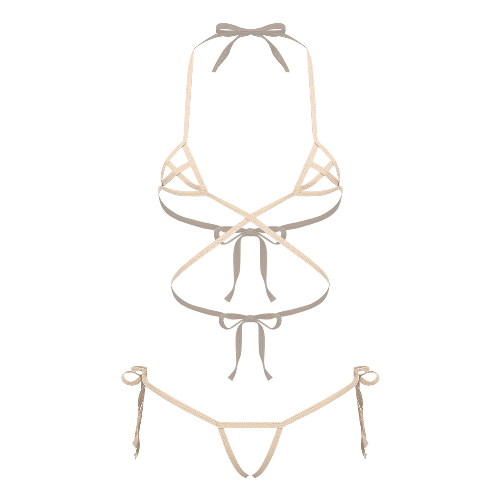 Conjunto de lencería transpare - Lace Bralette Set reseña y precio