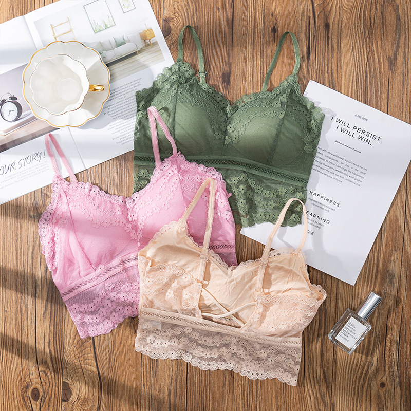 Lencería de encaje Sexy 3D par - Lace Bralette Set reseña y precio